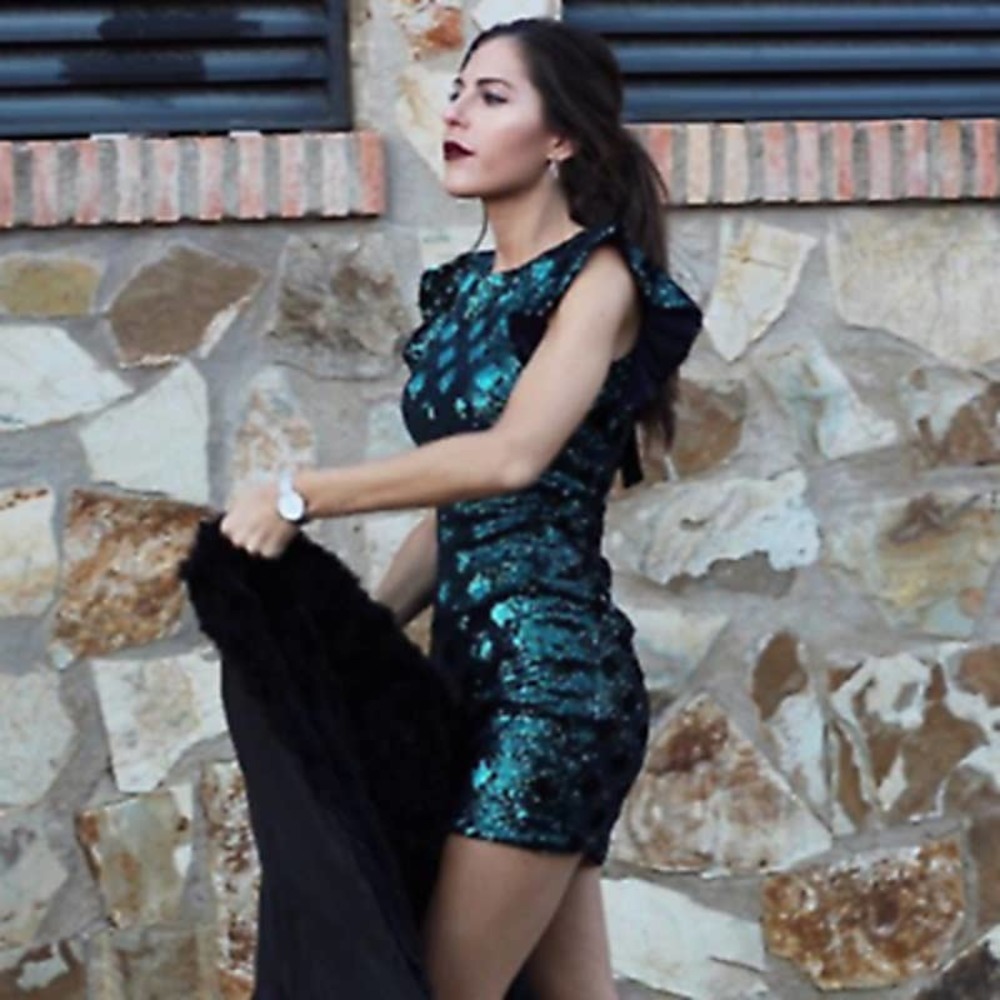 Zara sequin mini dress, size L - Picture 4 of 12